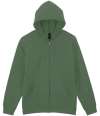 GD69 SF600 Gildan SoftStyle® Midweight Full Zip Hooded Sweatshirt Military Green colour image